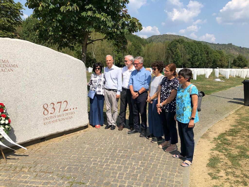 A delegation of Sant'Egidio paid homage to the victims of the Srebrenica massacre